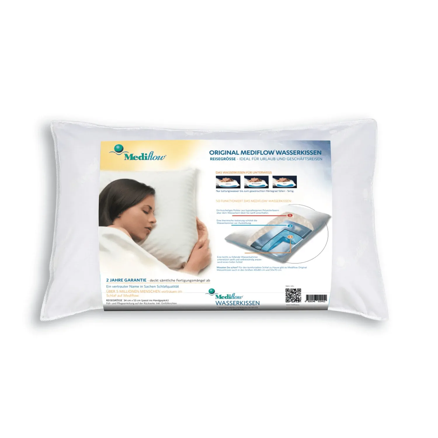 Mediflow Original Travel Water Pillow
